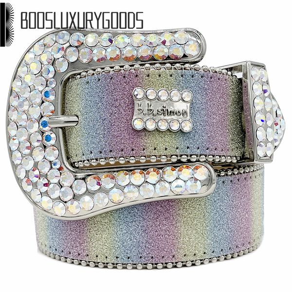 

22022 designer belt bb simon belts for men women shiny diamond belt white blanc classic cintura uomo boos, Blue;gray
