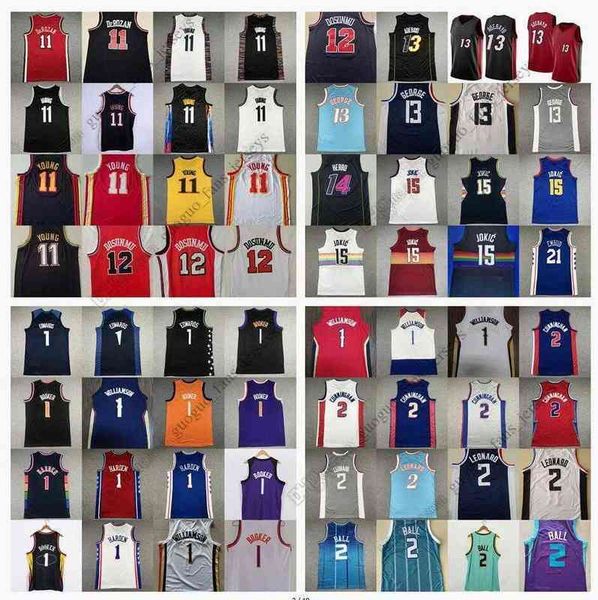 

retro mitchell and ness basketball jerseys lillard green tatum westbrook edwards booker harden williamson durant lowry lavine vucevic deroza, Black