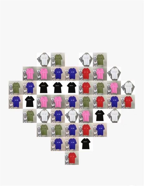 

men's t-shirts fashion designer europe station 2022 summer new net red tide brand casual letters pure cotton short sleeve, White;black