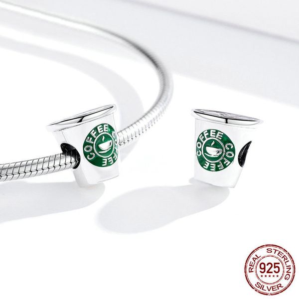 

925 sterling silver pendant diy fine beads fit original pandora charms bracelet women jewelry, Bronze;silver