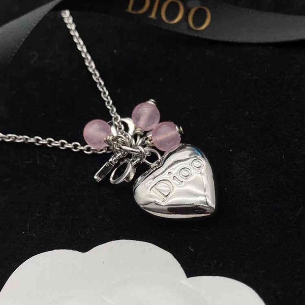 

fine jewellery love letter necklace trend versatile girlfriends simple clavicle chain temperament jewelry, Black
