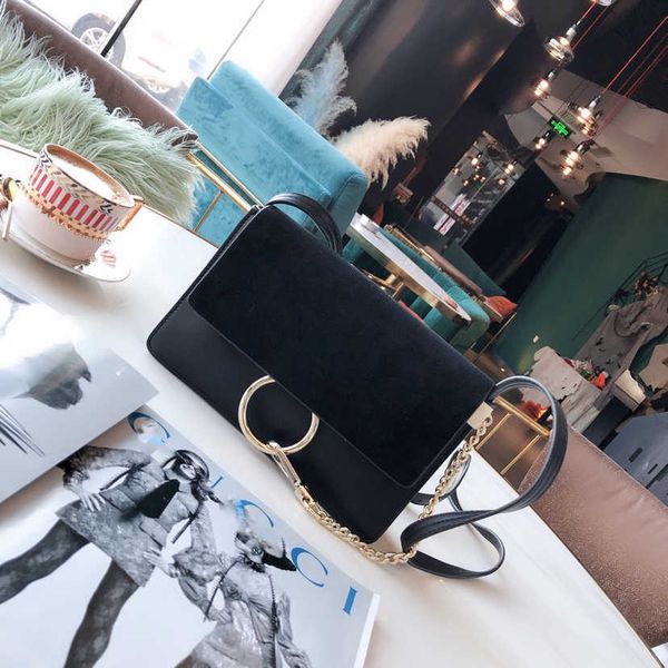 

design faye 2021 bag leather casual women's single shoulder oblique chain small harajuku style square high-quality factory direct sales