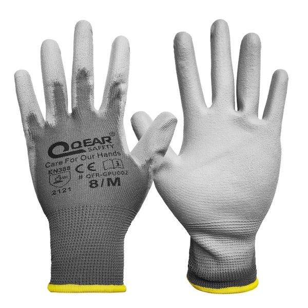 Gloves PU, покрытые ладони, анти скользи