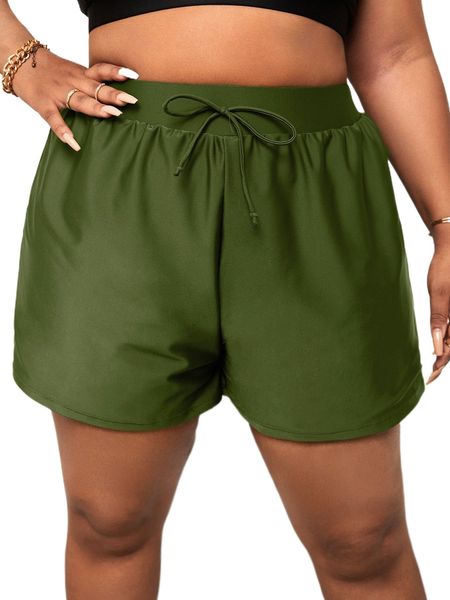 

plus tie waist bikini bottom o4nm#, Black