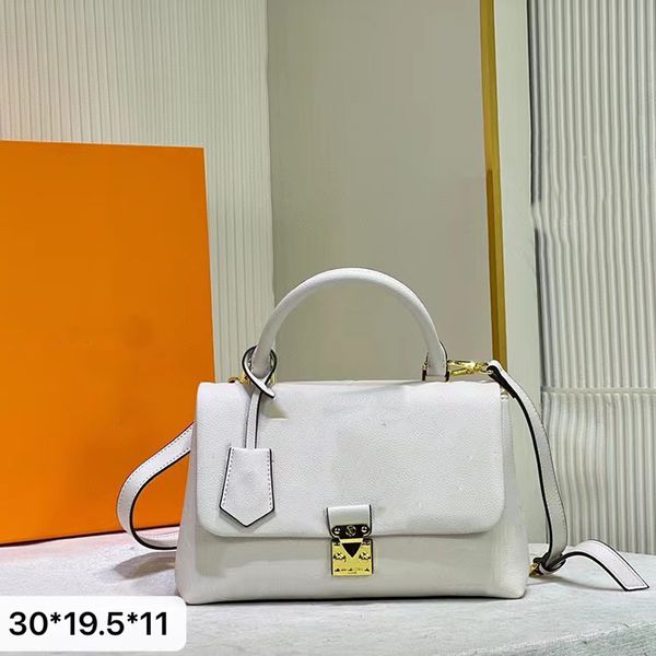 Luis vuittons Designer de mensageiro de couro Louiseviution Flip Women Bolsa Bolsa Bolsas de Luxo Bolsas de ombro em Releveito Crossbody Purse White Black Co