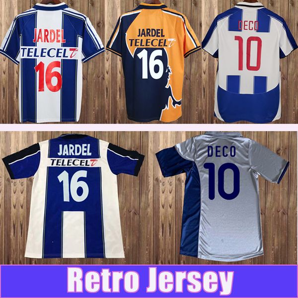 

97 99 mlelcarski retro soccer jerseys deco jardel home blue white mens classical fotball shirts short sleeve uniforms, Black;yellow