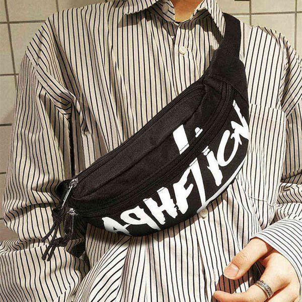 

waist bag men women letter casual chest nylon travel shoulder s street rock cool fashion fanny packs incline backpack 98 220531