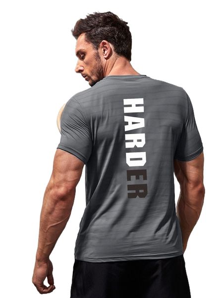 

men letter graphic sports tee 945c#, White;black