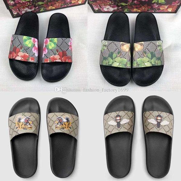 

2021 fashion slipper men women sandals ladies flip flops loafers black white red green slides shoes bob