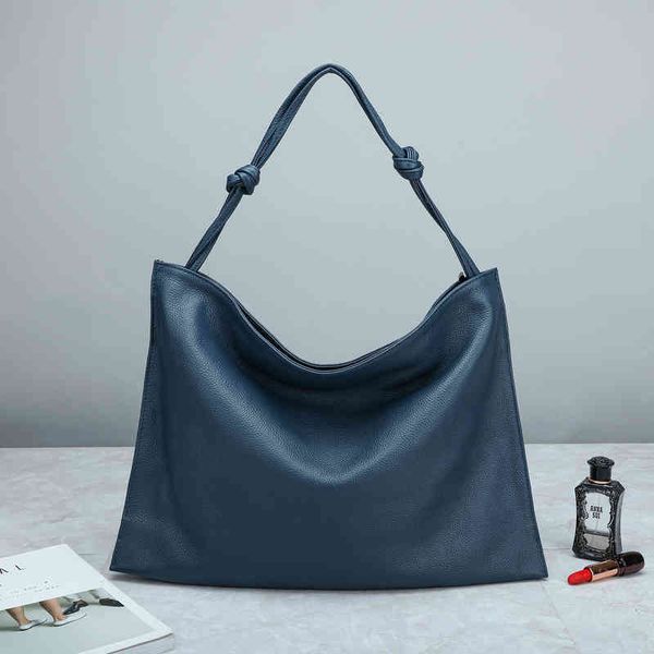 

stuff sacks bag leather women's bag korean version tote cowhide portable shoulder net red soft of the same type y98q