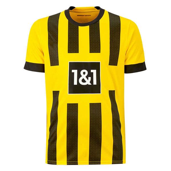 

haveluxury brandt soccer jerseys 22 23 dortmund 2022 2023 jersey bvb football shirt reus neongelb bellingham hummels yeyna men kids kit haza, Black