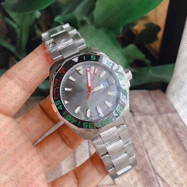 

men's business watch super special edition automatic swiss movement 43mm sapphire mirror, super luminous pointer stainless steel strap, Slivery;brown