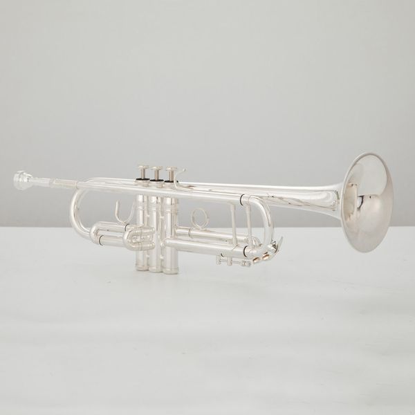 

2022bb trumpet b flat brass silver plated professional instrument