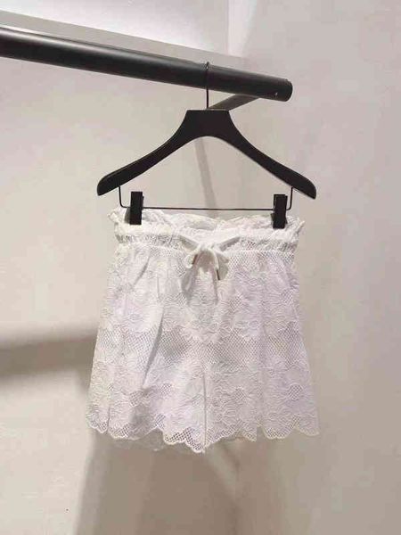 

women's shorts fadan s family spring and summer style sweet wind elastic lace embroidery casual shorts female, White;black