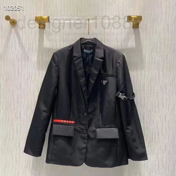 

women's suits & blazers designer pa22 early spring new leisure loose buckle red label suit coat kc2b, White;black