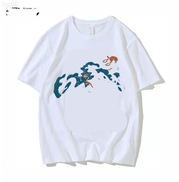 

men's t-shirts designer correct version summer 2022ken home loose os round neck pullover short sleeve t-shirt men's and women&#039, White;black