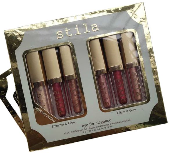 

2022 stila eye for elegance liquid eyeshadow shimmer & glow and glitter shadow set