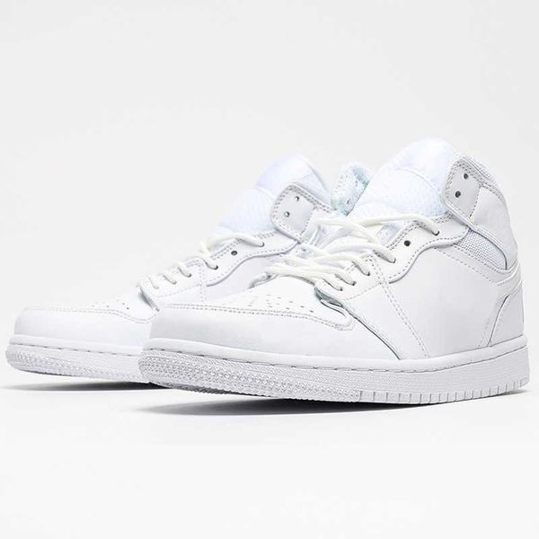 

jumpman 1 mid basketball shoes white classical 1s designer fashion sport running shoe with box.