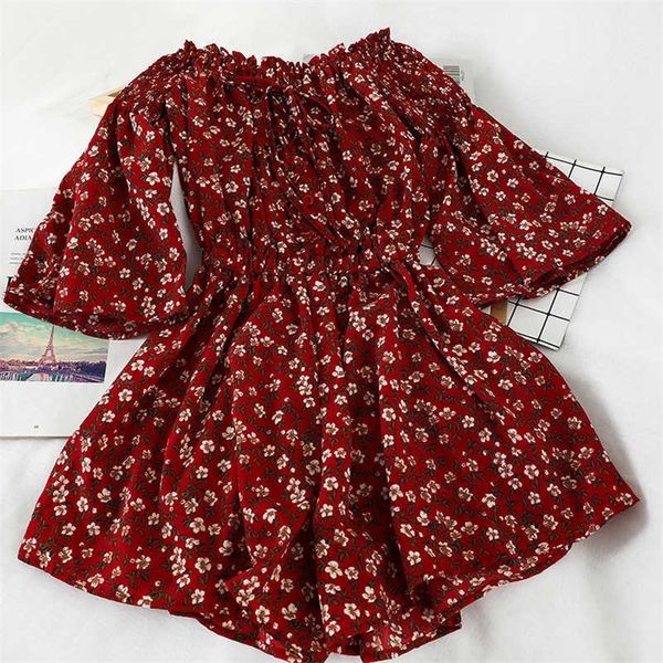 

retro floral collar loose high waist small wide-leg casual short 210709, Black;white