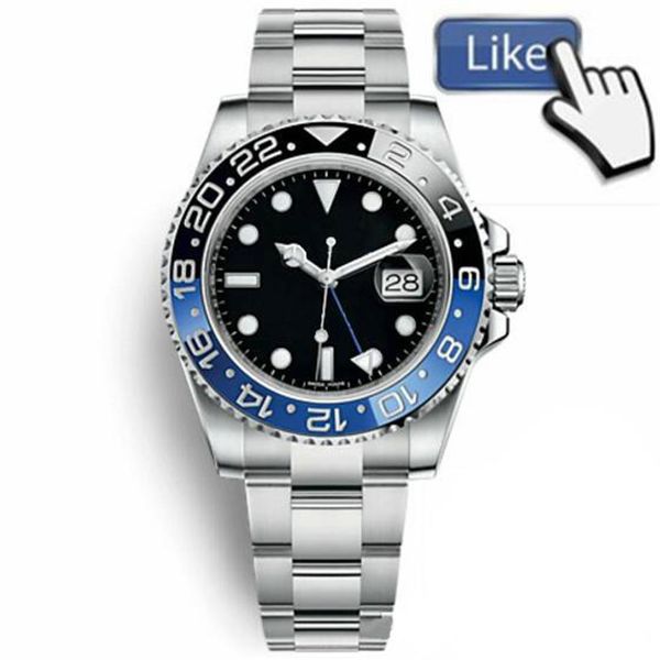 

new master ceramic bezel mens watches glide lock clasp strap automatic blue black watch sports luminous watch wristwatch orologio 314j, Slivery;brown