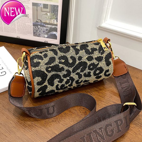 

50% new portable personality trend single shoulder messenger cylinder female female luxury designer handbags