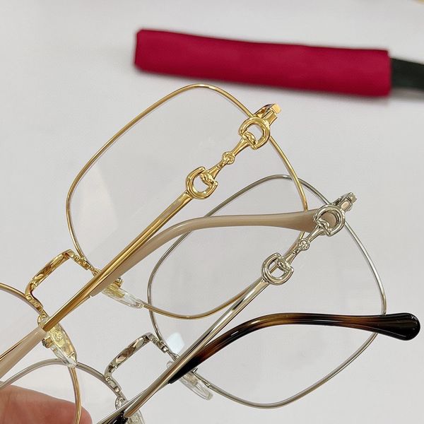 

designer sunglasses polygonal nearsighted female g family square frame metal flat light anti blue matching, White;black