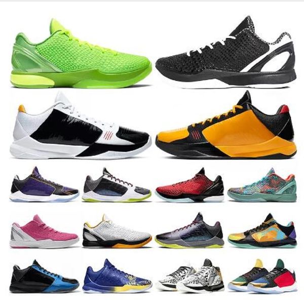 

us7-12 mamba running shoes men 5 protro bruce lee del sol 6 mambacita grinch chaos lakers mens outdoor sports trainers sneakers laker