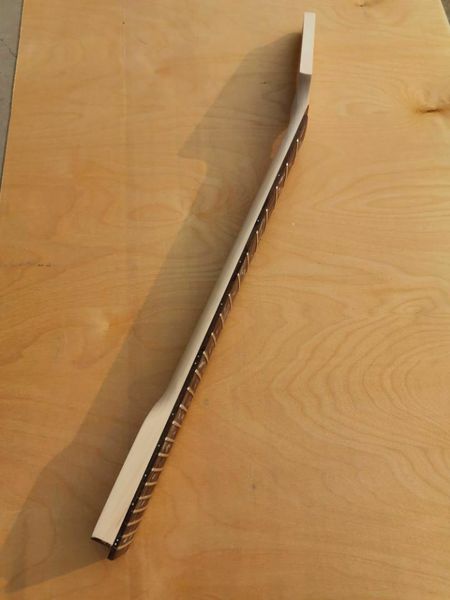 

aaa new guitar neck 24fret 25.5in maple rosewood fretboard vine inlay bolt on heel