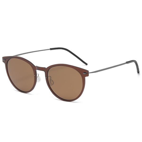 Sonnenbrillen 2022 Designer-Sonnenbrillen Luxus-Sonnenbrillen Stilvolle Mode Hohe Qualität Polarisiert für Herren Damen Glas Vintage Schmaler runder Rahmen UV400-Schutz
