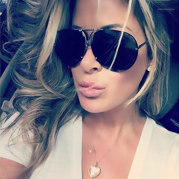 

kim kardashian metal black sunglasses women luxury design pilot mens sun glasses street shades fashion clear lens driving glass1285q, White;black