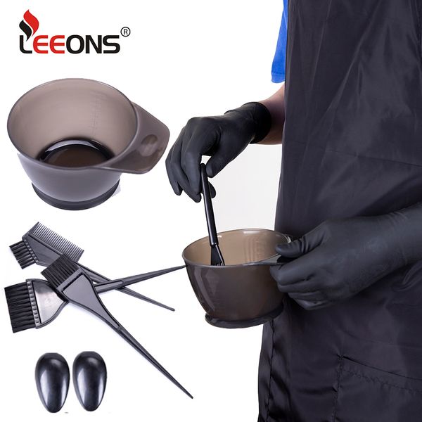 

accessories alileader pro hair dye brush and bowl set hair dye mixing bowl hair color dye kit tint coloring bowl comb brush, Silver