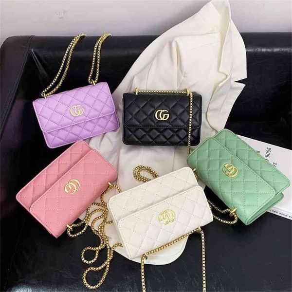 

foreign style women's fashion version lingge embroidered thread single personalized chain messenger small 80% off purse sales