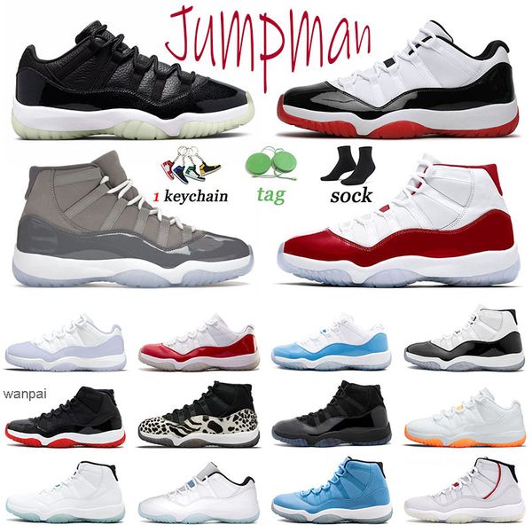 

11 11s basketball shoes jumpman low 72-10 men trainers cool grey womens mens pure violet concord space jam sneakers sports cap and gown