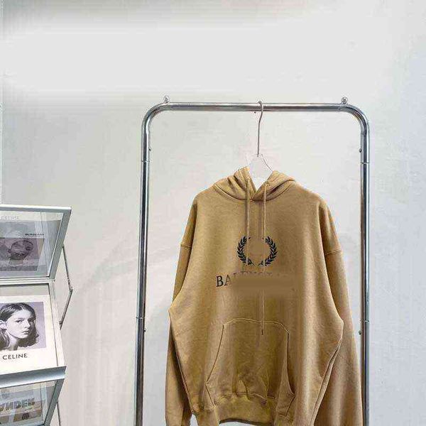 

autumn new paris maisui bb letter hoodie men's and women's loose top, Black;white