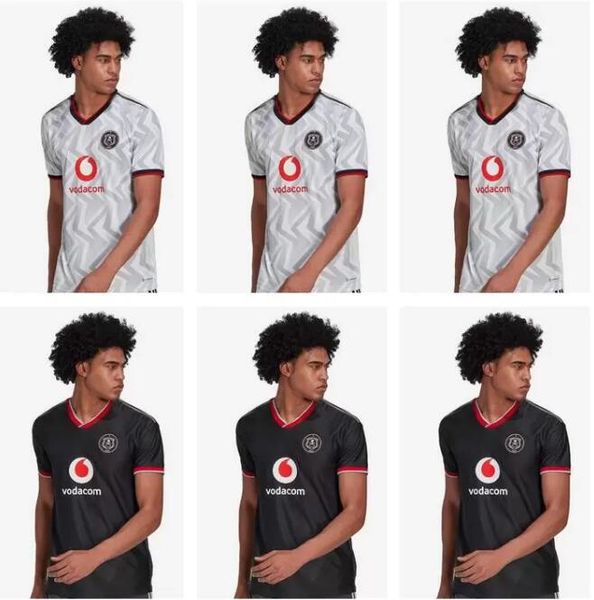 

2022 2023 orlando pirates soccer jersey 22 23 away jaune noir africa mosele o pule maillot de football mabasa lorch nyauza monyane camiseta, Black;yellow