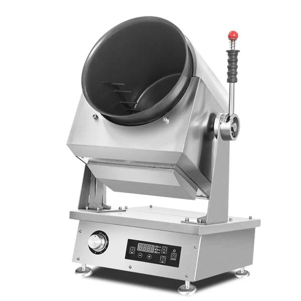 Útil máquina de cozinhar a gás para restaurante multifuncional robô de cozinha tambor automático a gás wok fogão equipamento de cozinha