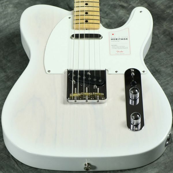 

heritage 50s tele maple fingerboard white blonde electric guitar