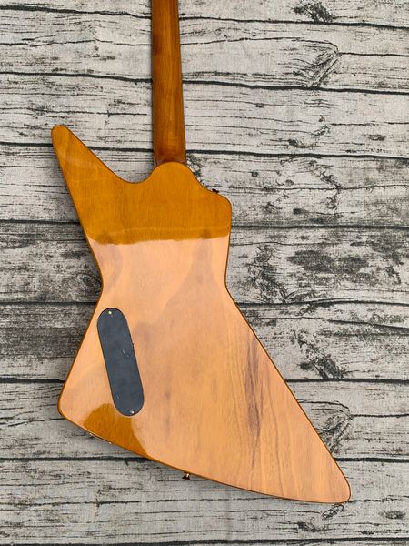 

custom natural korina explorer electric guitar rosewood fretboard