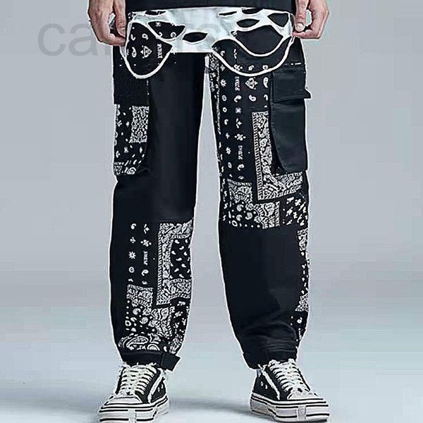 

men's shorts designer new men's sports and leisure overalls loose trendy cashew blossom straight pants ep4c2022, White;black