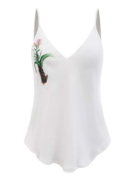 

x oxana fomina floral & animal print cami q1zq#, White