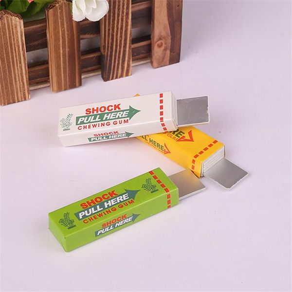 

electric shock joke chewing gum pull head shocking toy gift gadget prank trick gag funny