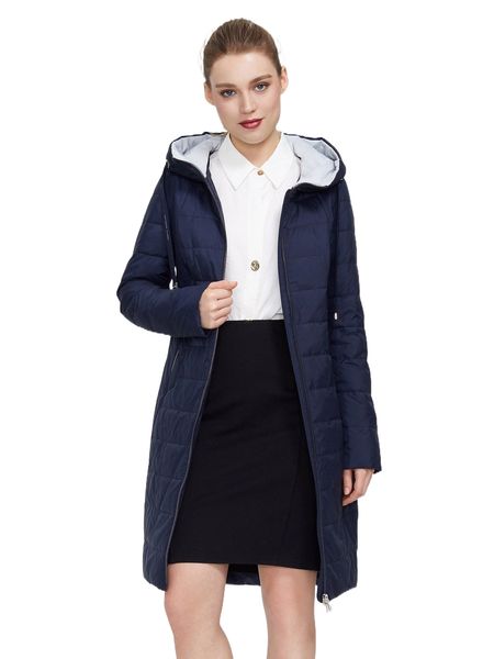 

zipper up hooded winter coat z749#, Black