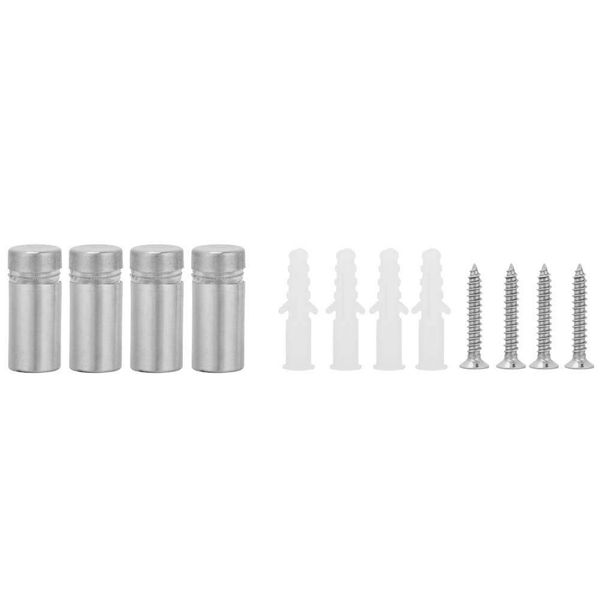 

4pcs stainless steel glass standoff bolts advertising nail fixing pin mounts fastener 1225mm