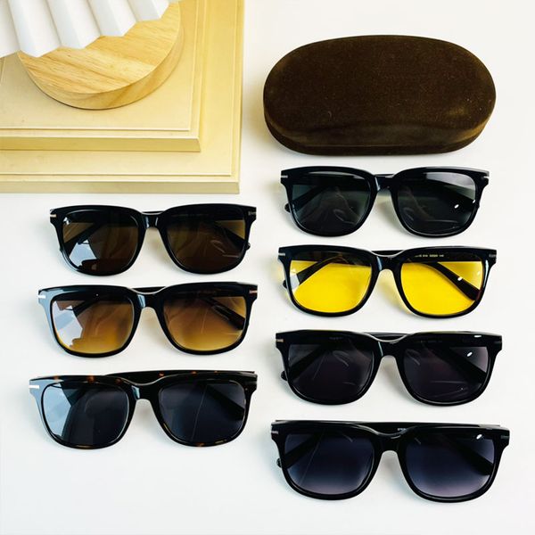

mens sunglasses classic tom fashion casual travel uv400 protective glasses ladies ford ft0775 brand designer sunglasses with case, White;black
