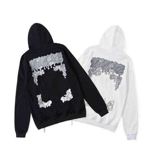 

offs men's luxury brands sweatshirts designer hoodies pure cotton oil painting arrow sweatshirt womens hip hop comfortable hogu fho0, Black