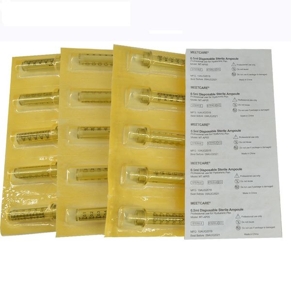 

disposable ampule for hyaluron or hyaluronic pen ampoule (0.5ml) microneedle