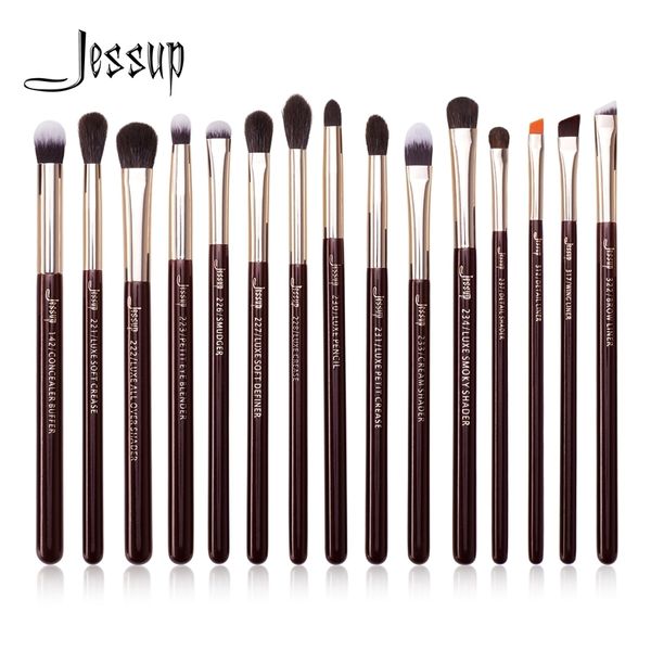 

jessup eye brushes set 15pcs makeup brush natural synthetic eyeshadow brush eyeliner blending eyebrow concealer 220722