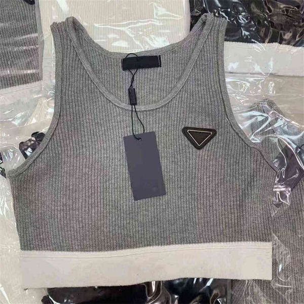 

women's luxury t shirts ladies teestanks black white with triangle brand p classic camis cotton camisole letter short sleeve women girl