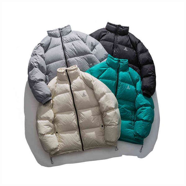 

2021 winter neutral wind down jacket white duck down t220802, Black