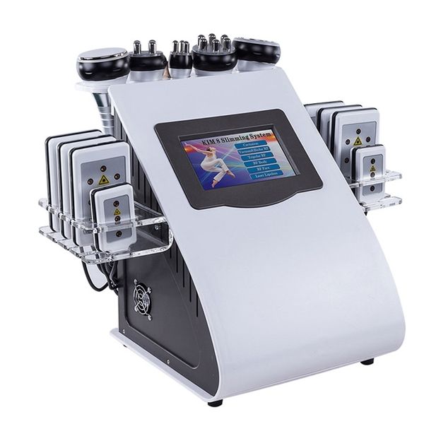 

6 in 1 40k ultrasonic cavitation vacuum radio frequency laser 8 lipid laser home slimming machine 220624